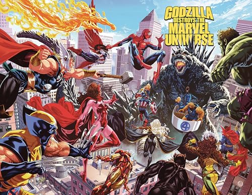 Cover of Godzilla Destroys the Marvel Universe