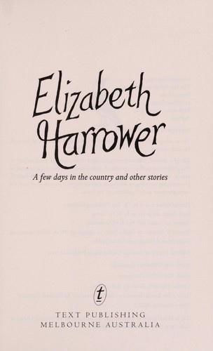 Cover of A few days in the country and other stories
