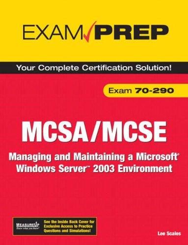 Cover of MCSA/MCSE 70-290 exam prep