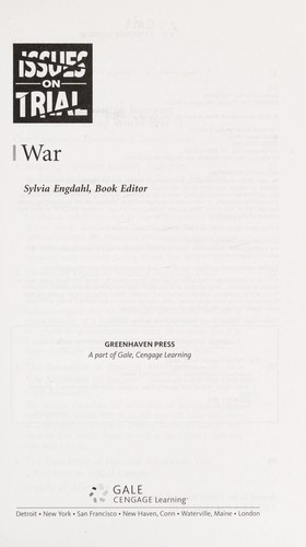Cover of War