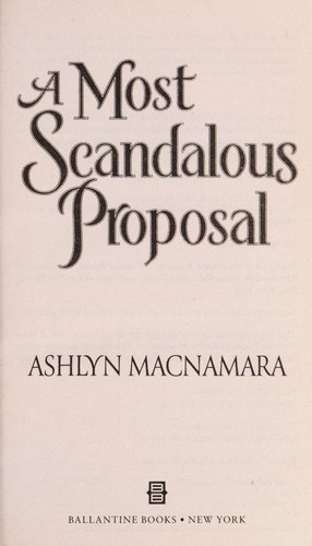 Cover of A most scandalous proposal