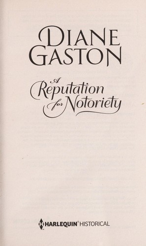 Cover of A reputation for notoriety