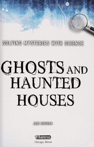 Cover of Ghosts and haunted houses