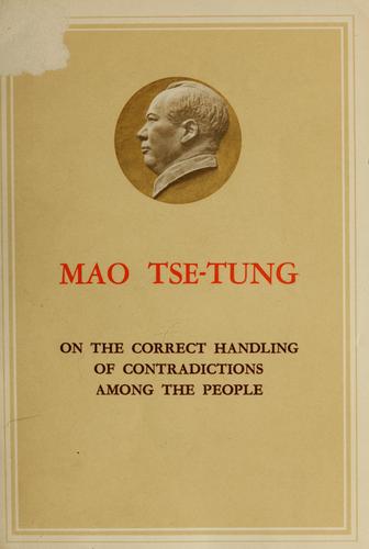 Cover of On the correct handling of contradictions among the people