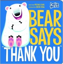 Cover of Bear says "thank you"