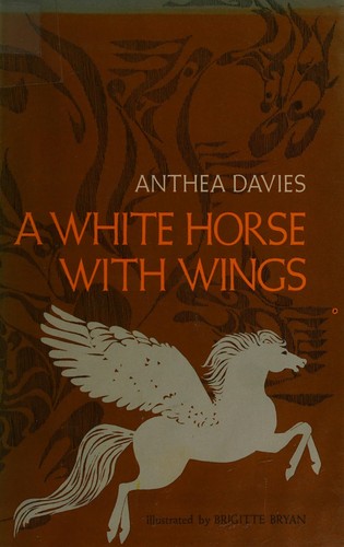 A white horse with wings