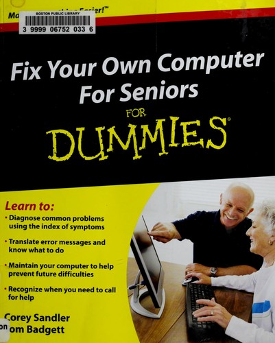 Cover of Fix your own computer for seniors for dummies