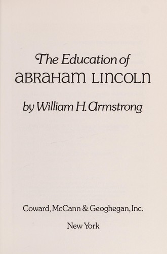 The education of Abraham Lincoln