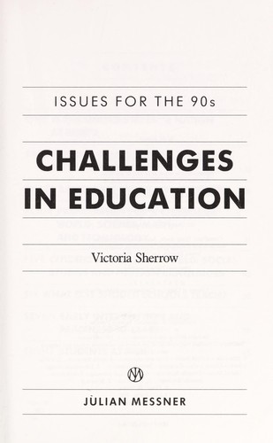 Cover of Challenges in education