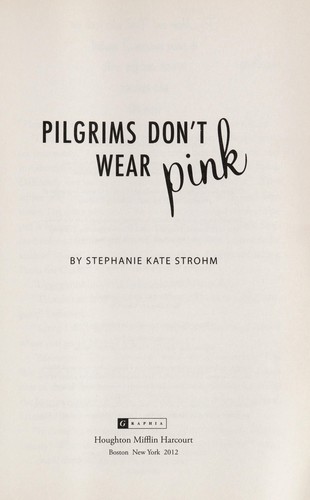 Cover of Pilgrims don't wear pink
