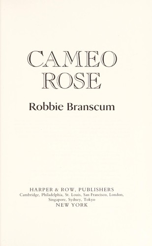 Cover of Cameo Rose