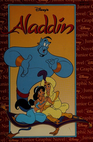 Cover of Disney's junior graphic novel, Aladdin