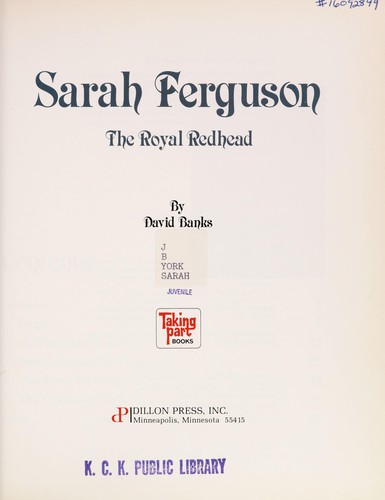 Cover of Sarah Ferguson, the royal redhead