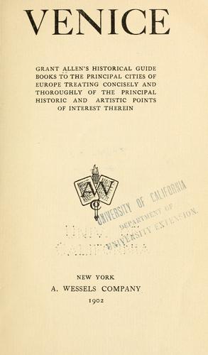 Cover of Venice