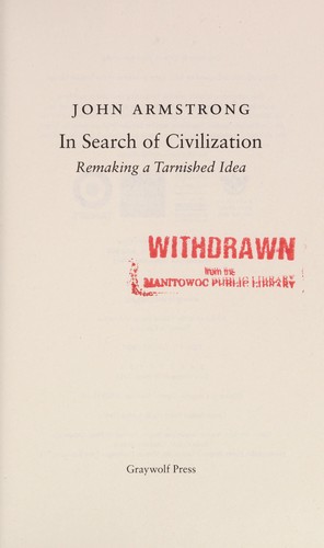 Cover of In search of civilization