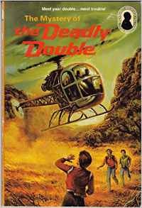 Cover of The three investigators in The mystery of the deadly double