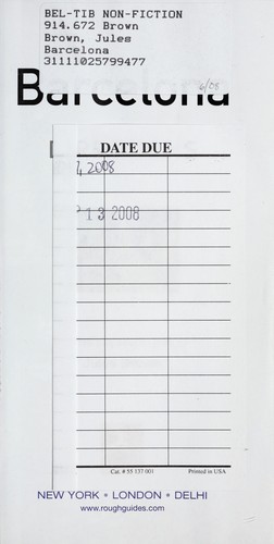 Cover of Barcelona directions