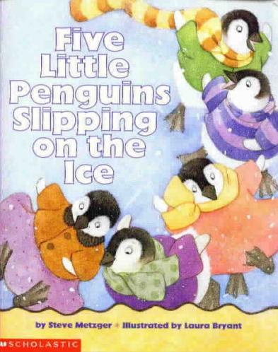 Cover of Five Little Penguins Slipping on the Ice
