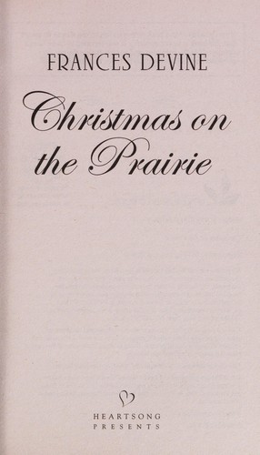 Cover of Christmas on the prairie