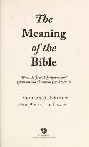 The meaning of the Bible