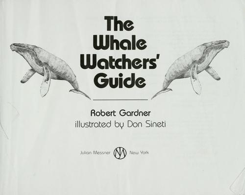 Cover of The whale watchers' guide