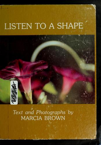 Cover of Listen to a shape