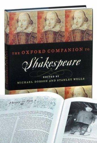 Cover of The Oxford companion to Shakespeare
