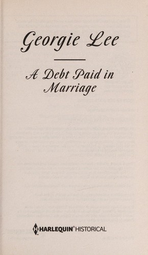 A debt paid in marriage