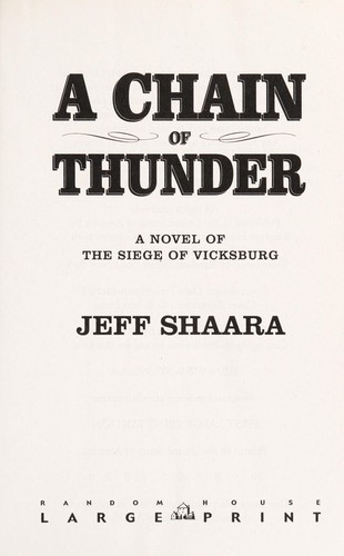 Cover of A chain of thunder