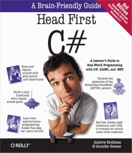 Cover of Head First C#: A Learner's Guide to Real-World Programming with C#, XAML, and .NET
