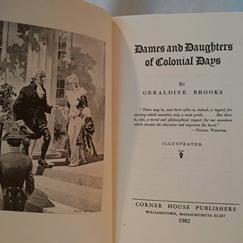 Cover of Dames and Daughters of Colonial Days