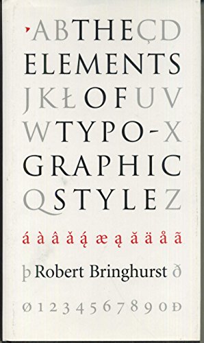 Cover of The Elements of Typographic Style