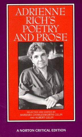 Cover of Adrienne Rich's Poetry and Prose
