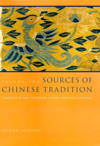 Sources Of Chinese Tradition Volume 2