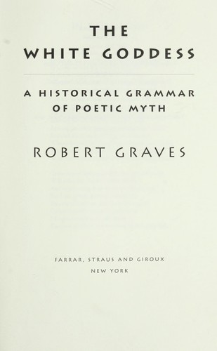 Cover of The white goddess