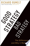 Cover of Good Strategy Bad Strategy