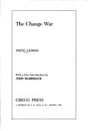Cover of Changewar