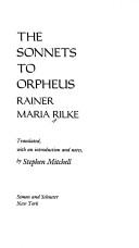 Cover of Sonnets to Orpheus