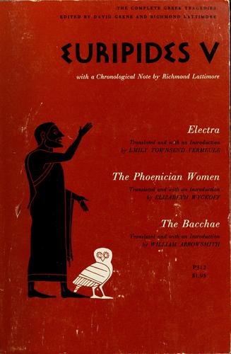 Cover of Euripides V