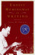 Cover of Ernest Hemingway on Writing