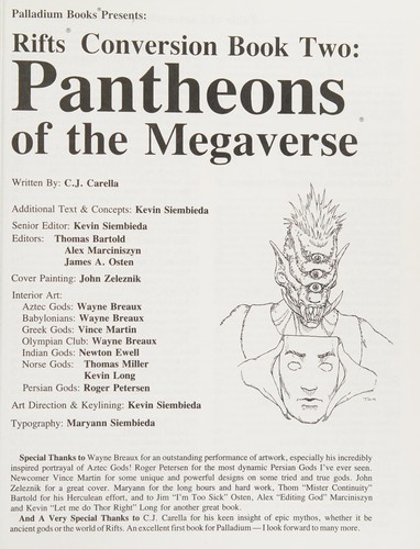 Rifts Conversion Book 2: Pantheons of the Megaverse