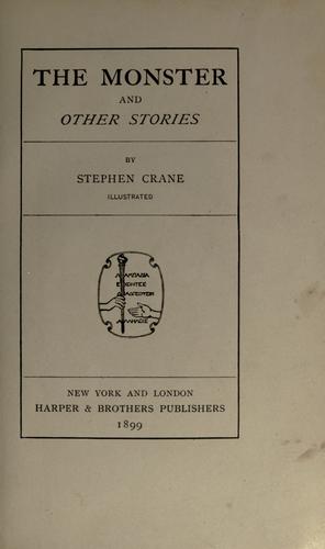 Cover of The Monster, And Other Stories