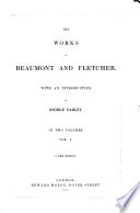 Cover of The Works of Beaumont and Fletcher