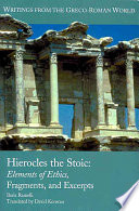 Cover of Hierocles the Stoic