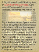 Cover of Learning From Las Vegas, facsimile edition