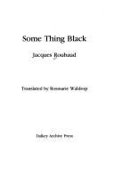 Some Thing Black