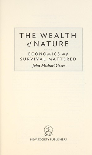 Cover of The Wealth of Nature