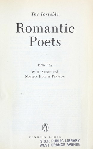 Cover of The Portable Romantic Poets, Blake to Poe