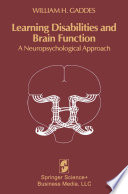 Cover of Learning Disabilities and Brain Function
