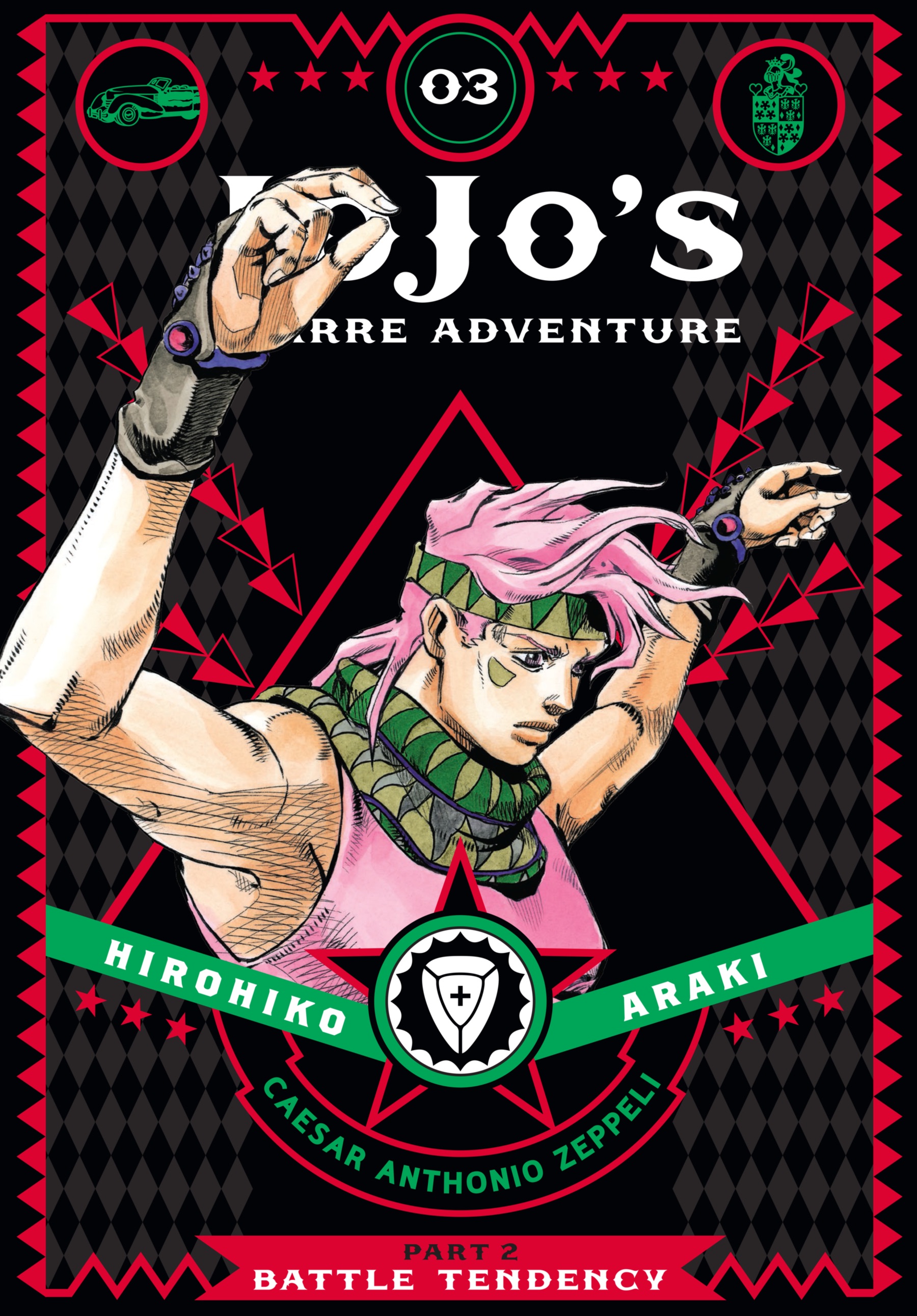 Cover of JoJo's Bizarre Adventure: Part 2--Battle Tendency (Deluxe Edition), Vol. 3